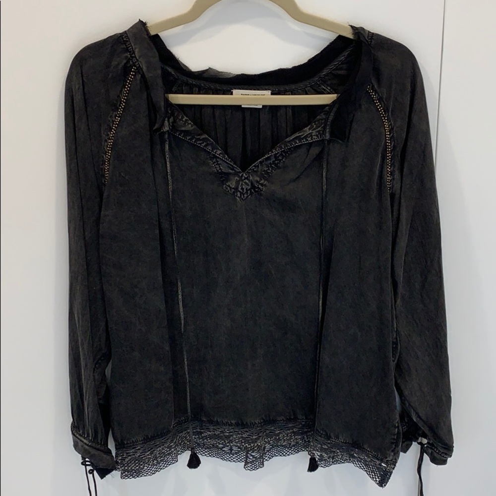 Zadig & Voltaire sueded cotton blouse. XS/S